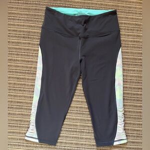 Victoria's Secret Sport Black and Green Leggings